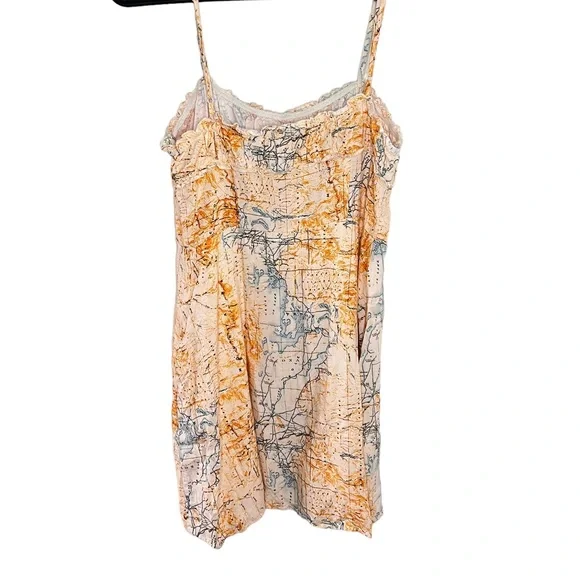 Urban Outfitters By The Sea Map Print Mini Dress - Picture 13 of 14